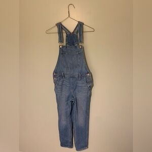 American Eagle — women’s full length denim jean medium wash overalls
